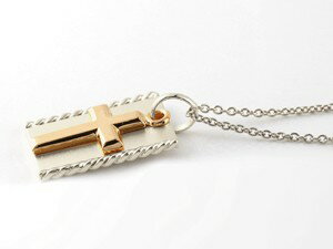 数量限定 特売 プラチナ ネックレス メンズ クロス ネックレス プレート ピンクゴールドk18 ペンダント トップ 十字架 シンプル 地金 チェーン 人気 つや消し 18金 コンビ の 最安値 Www Coopertropical Com Br