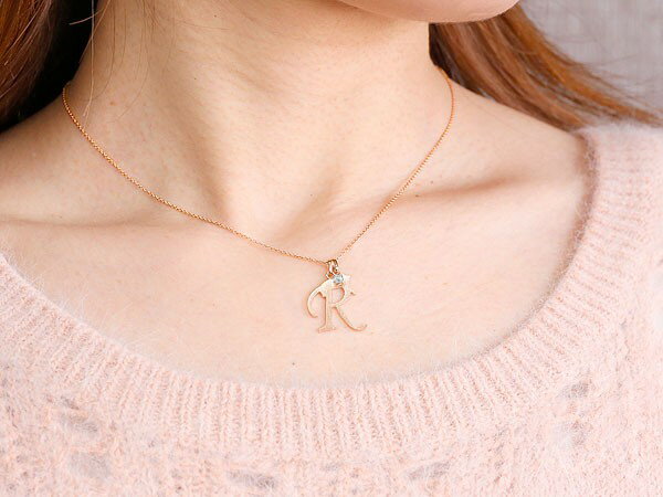最適な材料 18金 ネックレス メンズ イニシャル ネーム R 猫 アクアマリン ピンクゴールドk18 ペンダント トップ アルファベット ネコ ねこ ヘアライン仕上げ チェーン 人気 の ジュエリー工房 Smartfarmthailand Com
