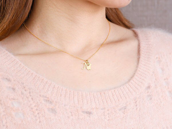 10 Off柳家小さん 18金 ネックレス トップ メンズ イニシャル ネーム アルファベット 名前 N 猫 ペリドット イエローゴールドk18 ネコ ねこ ヘアライン仕上げ チェーン 人気 の 送料無料 入荷待ち メンズジュエリー アクセサリージュエリー アクセサリー Insolite