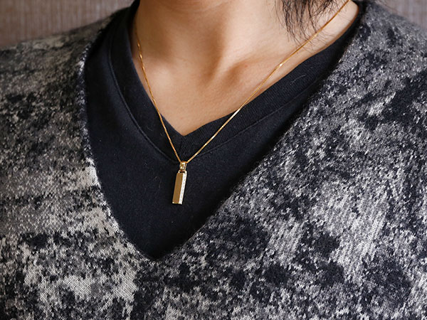 【10%OFFクーポンセール】 10金 ペンダントトップ ネックレス メンズ イエローゴー...