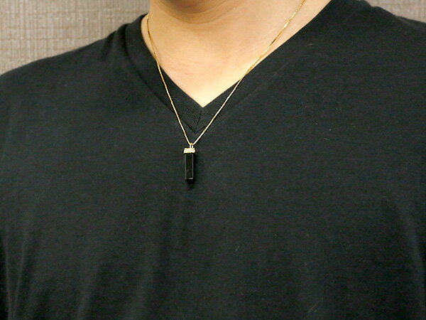 全ての ハワイアンジュエリー メンズ ネックレス イエローゴールドk10 オニキス バーネックレス ペンダント トップ 10金 チェーン 男性用 人気 宝石 の 送料無料 Saogeraldodobaixio Cam Mg Gov Br