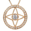 ネックレス メンズ 18金 ペンダントトップ 18k 金 ダイヤモンド ピンクゴールドk18 四芒星形 人気 宝石 ダイヤ コントラッド 東京 男性 ペンダント...