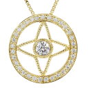 ネックレス メンズ 18金 ペンダントトップ 18k 金 ダイヤモンド イエローゴールドk18 四芒星形 人気 宝石 ダイヤ コントラッド 東京 男性 ペンダン...