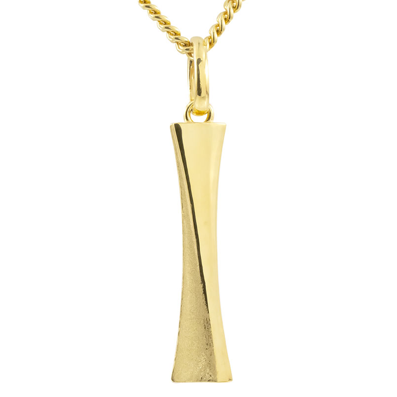 1つは持っていたいシンプルメンズペンダント 18金 18k ネックレス の メンズ 喜平用 スティック バーネックレス ネックレス イエローゴールドk18 ペンダント トップ キヘイ つや消し 男性用 シンプル スティック の 送料無料 ジュエリー工房アトラス