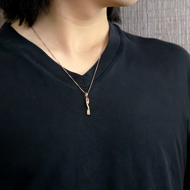 【10%OFFクーポンセール】 18金 リングペンダント ネックレス メンズ ダイヤモンド...