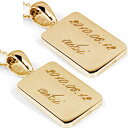ペンダントトップ 18金 ゴールド ペア 刻印 文字入れ プレート ピンクゴールドk18 ネームプレート カップル 18k レディース 女性 メンズ 男性 18...