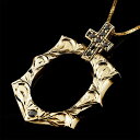 10金 ペンダントトップ ネックレス メンズ 馬蹄 ハワイアンジュエリー ブラックダイヤモンド イエローゴールドk10 クロス 十字架 ホースシュー 蹄鉄 バテ...