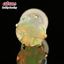 18金 ピアス メンズ 片耳 オパール スタッドピアス イエローゴールドk18 ジュエリー 宝石 18k ファーストピアス 人気 男性 送料無料 メンズピアス ...