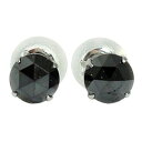 ピアス プラチナ ブラックダイヤモンド ダイヤピアス 一粒 ローズカット 天然石 宝石 送料無料 メンズピアス 人気 普段使い ユニセックス 男女兼用 ユニセッ...