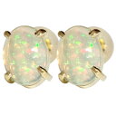 18金 ピアス メンズ オパール ピアス イエローゴールドk18 天然石 宝石 男性 送料無料 18k メンズ ピアス 10月誕生石 人気 普段使い