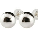 ユニセックス ピアス 丸玉ピアス 7mm スタッドピアス ホワイトゴールドk14 ファーストピアス 地金 14金 シンプル 送料無料 ピアス 人気 普段使い 男...