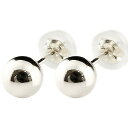 ユニセックス ピアス 丸玉ピアス 5mm スタッドピアス ホワイトゴールドk14 ファーストピアス 地金 14金 シンプル 送料無料 ピアス 人気 普段使い 男...