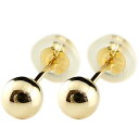 18金 ピアス メンズ 丸玉ピアス 4mm スタッドピアス 刻印あり イエローゴールドk18 18k ゴールド ファーストピアス 地金 シンプル 男性 送料無料...