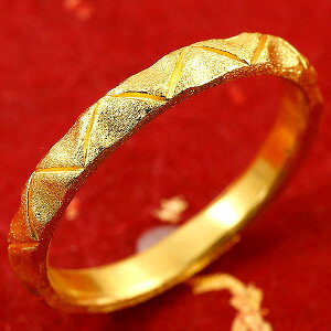 純金 メンズ 24金 ゴールド k24 指輪 ピンキーリング ホーニング加工 婚約指輪 エンゲージリング 地金リング 17-21号 ストレート 送料無料 人気