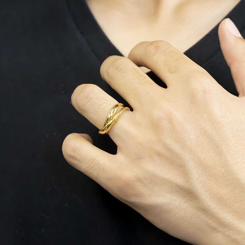 楽天市場 ポイント10倍 Sale 18金 リング メンズ ゴールド 指輪 18k イエローゴールドk18 フリースタイル 婚約指輪 シンプル ピンキーリング 地金 男性 送料無料 人気 ジュエリー工房アトラス