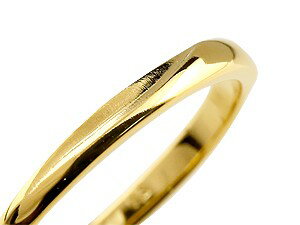 メンズ リング 18金 ゴールド シンプル ピンキーリング 指輪 地金リング イエローゴールドk18 つや消し 宝石なし ストレート 人気 男性 18k ファッションリング 普段使い