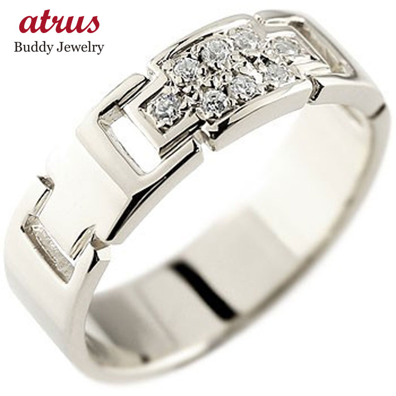 プラチナ ダイヤモンド リング クロス ハードプラチナ pt950 指輪 ダイヤモンドリング ピンキーリング ダイヤ 幅広 太め 十字架 ユニセックス 男女兼用...