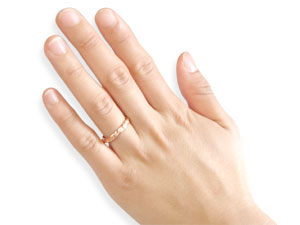 【10%OFFクーポンセール】 ペアリング ゴールド 2個セット 結婚指輪 マリッジリン...