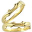 18金 ゴールド ペアリング カップル 結婚指輪 マリッジリング イエローゴールドK18 結婚式 プレゼント 女性 人気 2個セット 18k シンプル ファッションリング 普段使い