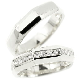 ペアリング ゴールド 2個セット 結婚指輪 メンズ ホワイトゴールドk10 ダイヤモンド 指輪 10金 ダイヤ シンプル マリッジリング リング 宝石 人気 ウェディング プレゼント 結婚式 記念日 誕生日
