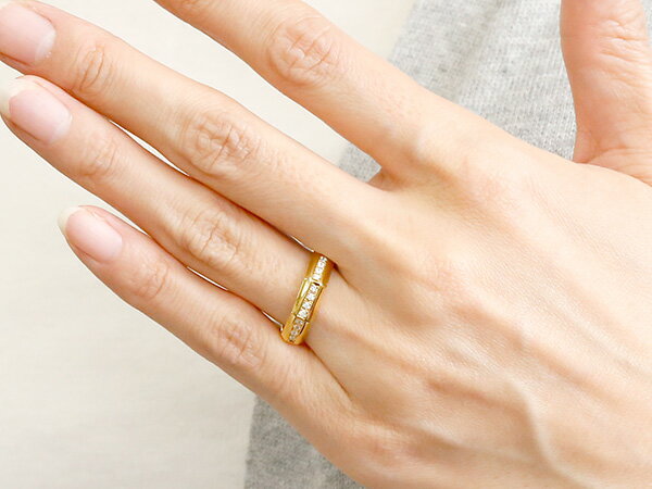 ペアリング ゴールド 2個セット 結婚指輪 メンズ イエローゴールドk18 ダイヤモンド 指輪 18金 リング ダイヤ シンプル マリッジリング リング 宝石 人気 ウェディング プレゼント 18k 結婚式 記念日 誕生日 2本セット