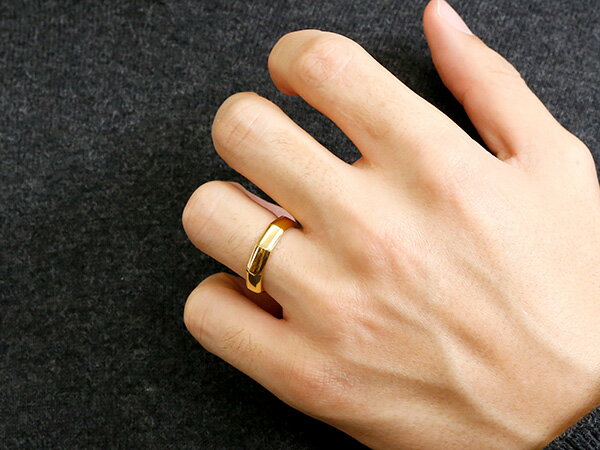 ペアリング ゴールド 2個セット 結婚指輪 メンズ イエローゴールドk18 ダイヤモンド 指輪 18金 リング ダイヤ シンプル マリッジリング リング 宝石 人気 ウェディング プレゼント 18k 結婚式 記念日 誕生日 2本セット