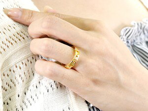 【10%OFFクーポンセール】ペアリング ゴールド 2個セット 18金 リング 結婚指輪 ク...