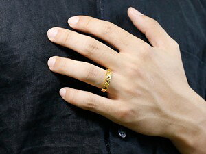 【10%OFFクーポンセール】ペアリング ゴールド 2個セット 18金 リング 結婚指輪 ク...