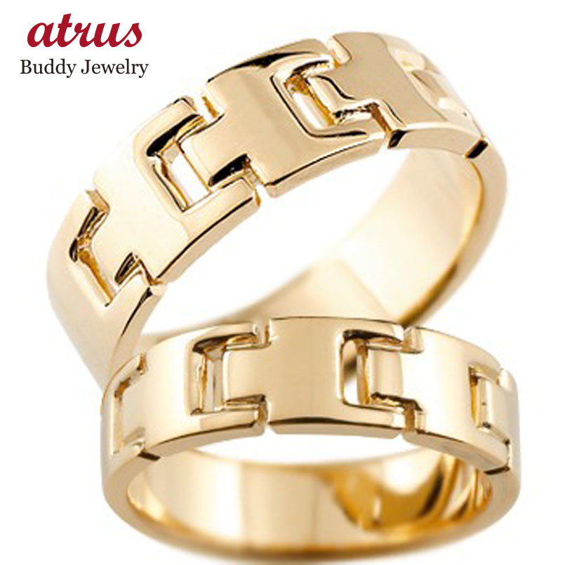 ペアリング ゴールド 2個セット 結婚指輪 マリッジリング 地金リング ピンクゴールドk18 シンプル 結婚式 18金 宝石なし 人気 プレゼント 女性 ウェデ...