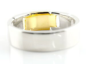 【10%OFFクーポンセール】 結婚指輪 プラチナ イエローゴールドk18 ペアリング ゴ...