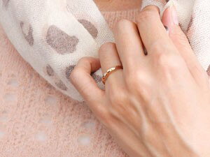 【10%OFFクーポンセール】 結婚指輪 ピンクゴールドk18 ペアリング マリッジリング...