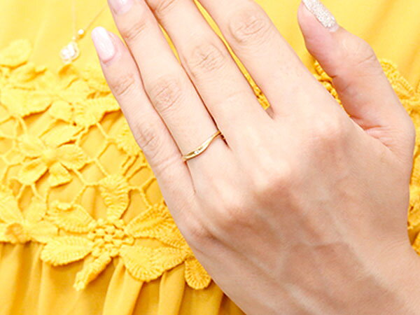 【10%OFFクーポンセール】ペアリング 細身 ゴールド 2個セット 18金 結婚指輪 18k ...