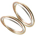 プラチナペアリング 18金 結婚指輪 マリッジリング ピンクゴールドk18 イエローゴールド k18 pt900 指輪 華奢 重ね付け 3連 3色 リング 宝石なし 女性 送料無料 の 2個セット 人気 ウェディング･･･
