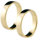 ペアリング ゴールド 2個セット 平角 4ミリ 結婚指輪 地金 宝石なし マリッジリング イエローゴールドk18 結婚式 18金 リング プレゼント 女性 人気...