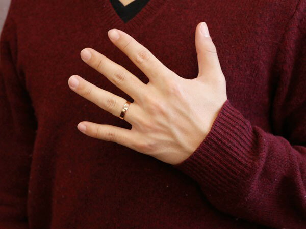 【10%OFFセール】ペアリング ゴールド 2個セット 平角 4ミリ 結婚指輪 地金 宝石なし マリッジリング ピンクゴールドk18 18金 リング 18k