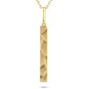 ネックレス 18金 ペンダント 笛 18k 縦長 バー ホイッスル リバーシブル ゴールド イエローゴールドk18 地金 槌目 アズキチェーン 金笛 人気 ユニ...