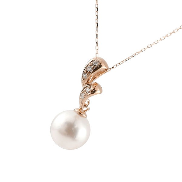 チャーム ペンダントトップ k18 18金 パール 真珠 フォーマルトップ ピンクゴールドk18 ダイヤモンド チェーン 人気 6月誕生石 レディース 18k ...