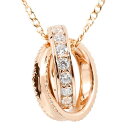 チャーム ペンダントトップ k18 18金 ダイヤモンド ピンクゴールドk18 ダイヤリング ミル打ち エタニティー チェーン レディース 18k 女性 人気