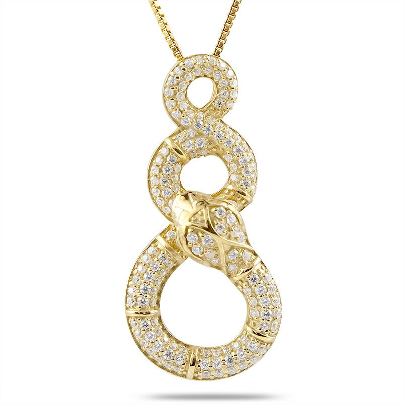 10金 ペンダントトップ ネックレス メンズ 蛇 スネーク k10ペンダント ダイヤ ダイヤモンド ヘビ イエローゴールドk10 10k 男性 人気