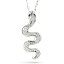 ペンダントトップ チャーム シルバー レディース サファイア ダイヤモンド ヘビ sv925 蛇 スネーク アミュレット 個性的 人気 女性
