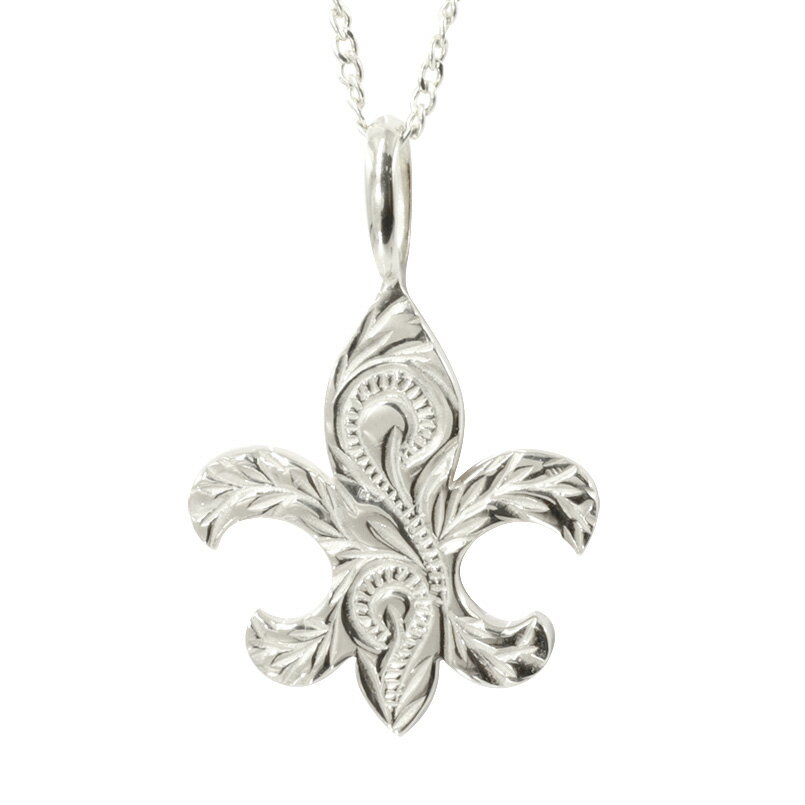 ペンダントトップ プラチナ レディース ハワイアンジュエリー ユリの紋章 マイレ スクロール ペンダント pt900 地金 フルール・ド・リス 女性 プレゼント...