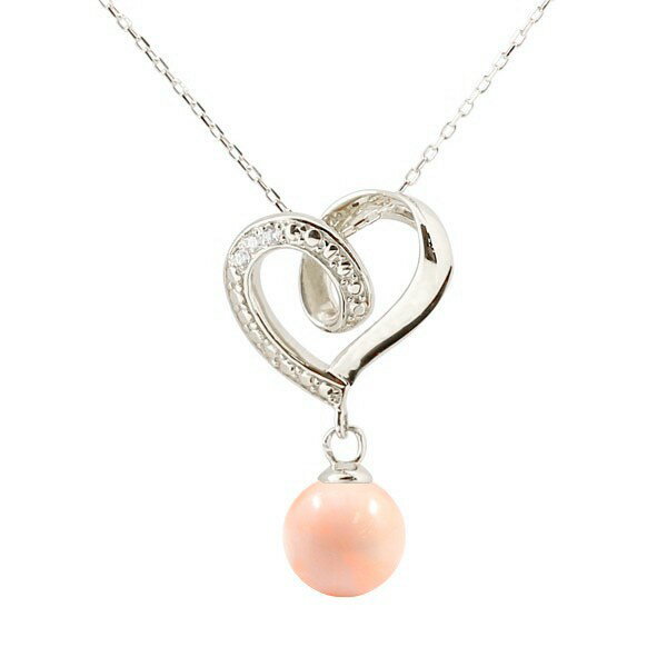 ペンダントトップ プラチナ レディース ダイヤモンド オープンハート 誕生石 珊瑚 コーラル サンゴ ペンダント 人気 3月誕生石 pt900 女性 プレゼント...