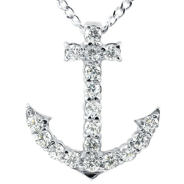 ペンダントトップ 10金 レディース ダイヤモンド ホワイトゴールドk10 イカリ アンカー ペンダント マリン系 ダイヤ 人気 女性 プレゼント 贈り物 記念...