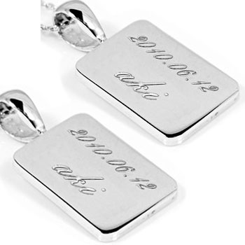 プラチナ ペア 刻印 ペンダント 文字入れ ペンダントトップ 人気 ネームプレート カップル レディース 女性 メンズ 男性 プレゼント 彼女 妻 贈り物 記念...