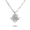 送料無料 プラチナ ネックレス ラボグロウンダイヤモンド 一粒 大粒 人工ダイヤモンド 1.0ct レディース pt900 pt850 ペンダント スライドチェ...