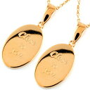 18金 ネックレス ペア プレート ピンクゴールドk18 18k オーバル 楕円形 ネームプレート オーダー 文字 刻印 チェーン 人気 カップル 送料無料 ユ...