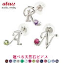 プラチナ ピアス メンズ 片耳 選べる イニシャル 選べる宝石 ネーム アルファベット 人気 天然石 pt900 一粒 シンプル 人気 メンズジュエリー メンズ...