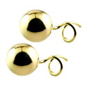 18金 ピアス つけっぱなしシンプル キャッチのいらないピアス 丸玉ピアス 7mm イエローゴールドk18 地金 キャッチナッシャー 18k ユニセックス 男女...