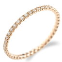 ピンキーリング 18k 18金 リング ダイヤモンド レディース フルエタニティ ゴールド ピンクゴールドk18 女性 指輪 ファッションリング プレゼント ギフト 人気