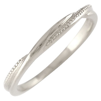 18金 リング ピンキーリング ホワイトゴールドk18 指輪 シンプル ミル打ち ストレート 人気 プレゼント ギフト 18k k18 ファッションリング ジュエリー 記念日 大人 おしゃれ 普段使い レディース